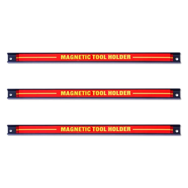 3 x magnetisk værktøjsholder væg magnetstrimmelsæt magnetstrimmel 46 cm
