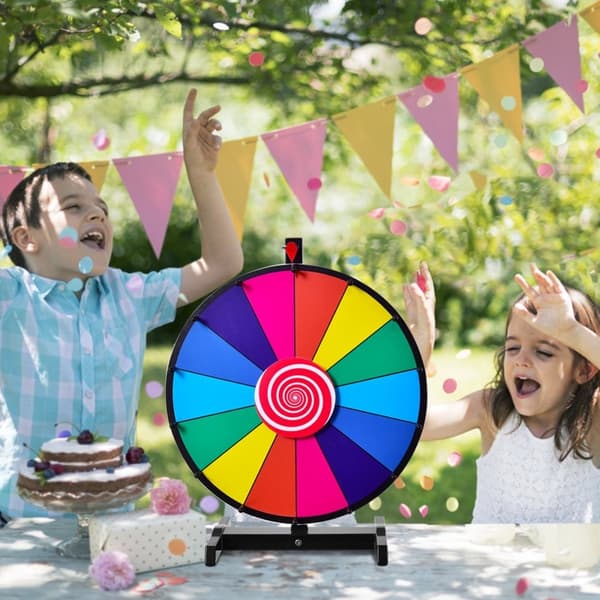 φ 60 cm Wheel of Fortune Toy väripyöräpelit arpajaisiin Sanapelit 24"
