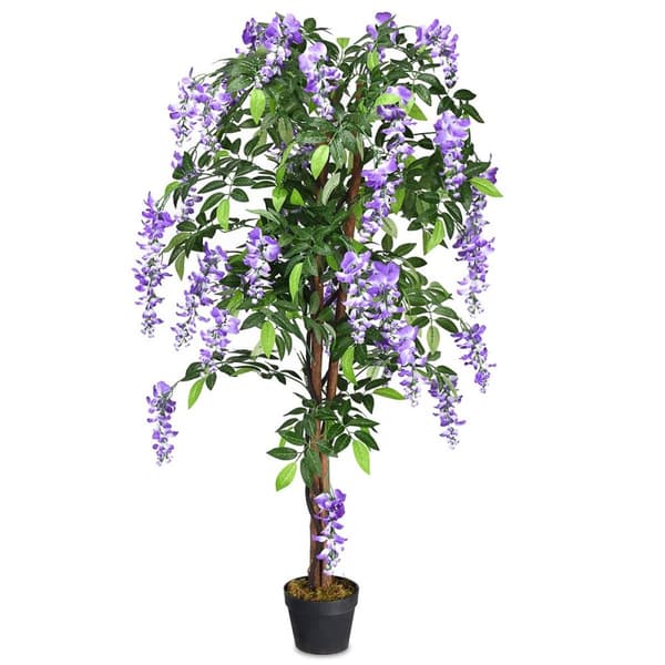 Kunstig plante Brugbar kunstig palme kunstig træ 150 cm Lilla