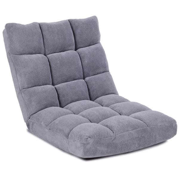 Golvstol Hopfällbar Lazy Sofa Lazy Tatami Golvkudde Svart/Grå/Kaffegrå