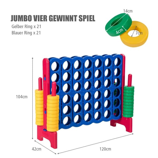 Fire på rad spill 4 på rad spillebrett setter fire på rad spill med 42 jumbo ringer blå