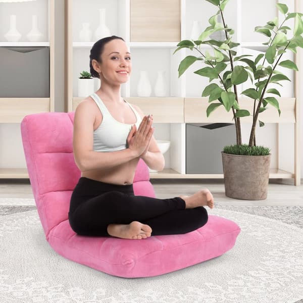Golvstol Hopfällbar Lazy Sofa Lazy Tatami Golvkudde Svart/Grå/Kaffe Rosa