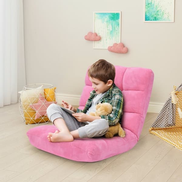 Gulvstol Sammenleggbar Lazy Sofa Lazy Tatami Gulvpute Svart/Grå/Kaffe Rosa