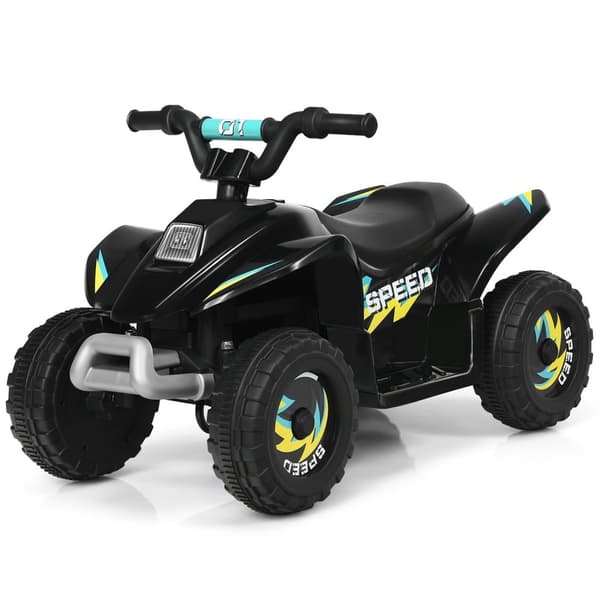 Elbil til børn, el-quad til børn, børnemotorcykel, 73 x 40 x 44,5 cm, sort