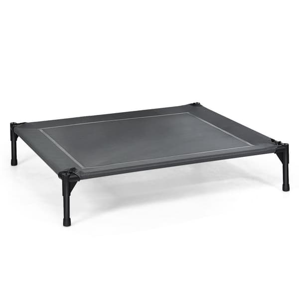 Hundeseng med baldakin Hundeseng Haveseng og telt til kæledyr 105 x 87 x 89 cm Grå