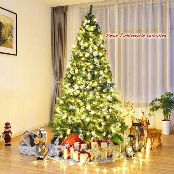 Juletre 225 cm kunstjuletre med foldesystem 1346 tips PVC grønn