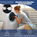 Miniatyrbillede 4 af 5: Elektrisk tæppe 9 varmeniveauer 20-46℃ Opvarmet uldtæppe 9H Timer 163 x 128 cm Grå