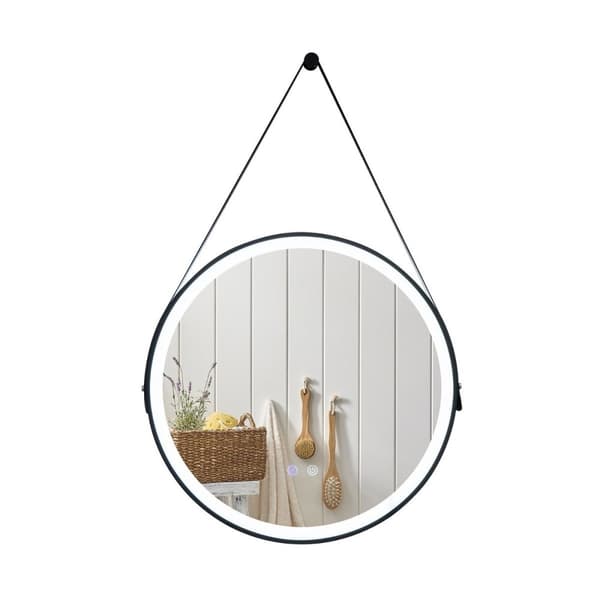 Rundt LED badeværelsesspejl med 3 farvetemperaturer 61 cm diameter