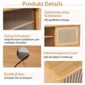 Miniatyrbilde 3 av 5: TV-skap Moderne TV-stativ for TV opp til 55 tommer 120,5 x 31 x 45,5 cm naturlig
