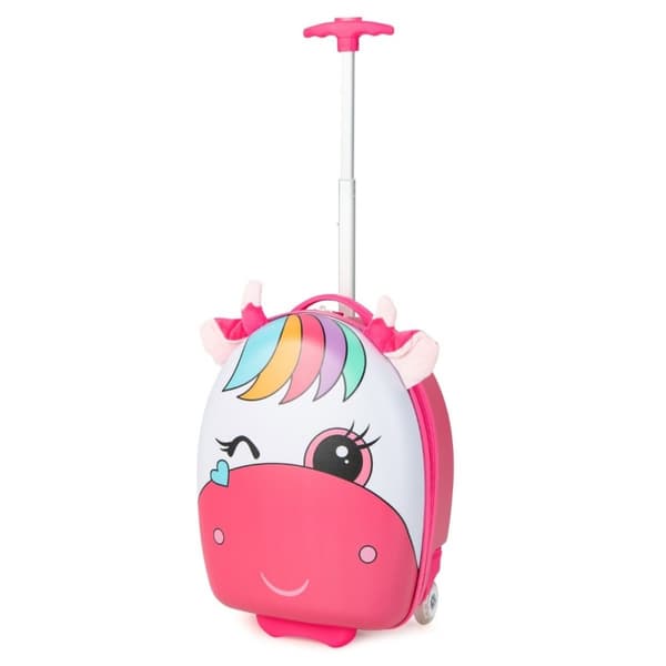 Rullekuffert Hard Shell Håndbagage til børn 33 x 22 x 45 cm Pink