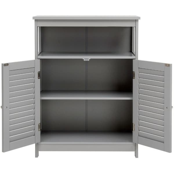 Baderomsskap Oppbevaringsskap i tre 60 x 30 x 80 cm Grå