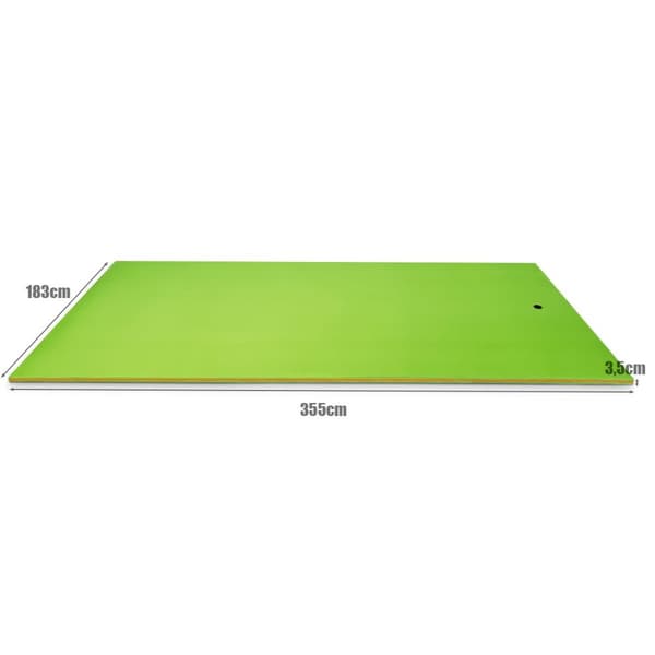 Flytende vannmatte XPE skummatte for vannmoro 355 x 183 x 3,5 cm Grønn