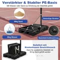 Miniatyrbild 3 av 5: Basketställning 245-305 cm höjdjusterbar basketkorg med ställ svart