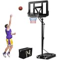 Miniatyrbild 2 av 5: Basketställning 245-305 cm höjdjusterbar basketkorg med ställ svart
