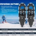 Miniatyrbilde 3 av 5: 21'' snøsko 4-i-1 terrengsnøstøvler for voksne tenåringer og barn sølv