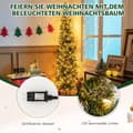 Miniatyrbilde 4 av 5: 210cm Pre-Lit Halvt Tre Juletre Halvt Kunstig Tre