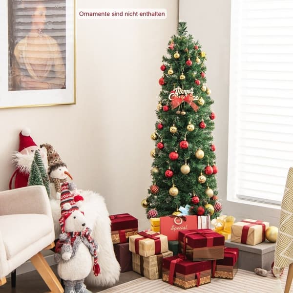 150cm Stor konstgjord julgran Holiday Tree Home Green