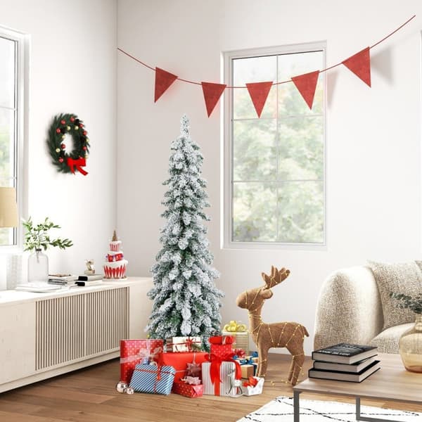 120 cm højt kunstigt juletræ med 225 PVC-grenspidser 100 LED-lys