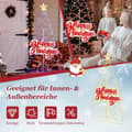 Miniatyrbilde 4 av 5: 170 cm LED-juletre med fargeskiftende lys & 6 lysmoduser & bokstaver & stjerne