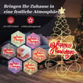 Miniatyrbilde 5 av 5: 170 cm LED-juletre med fargeskiftende lys & 6 lysmoduser & bokstaver & stjerne