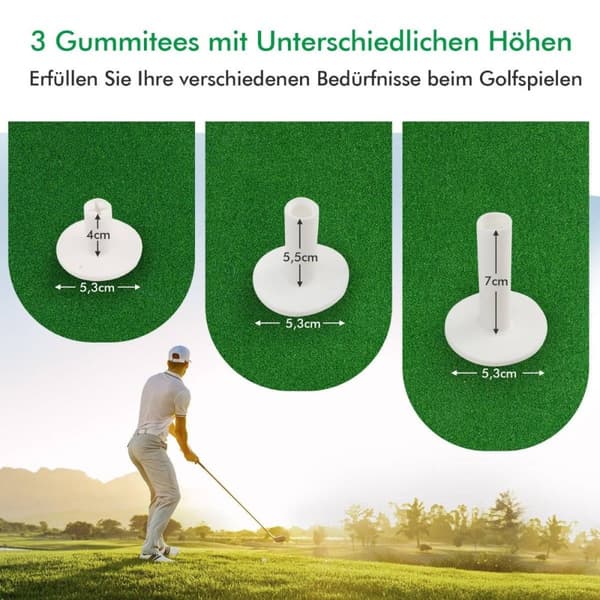 Golf Träningsmatta Standard Golf Träningsmatta med Real Feel 1,5 x 1m Grön