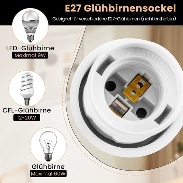 146cm golvlampa med fotkontakt & E27 lampfot & lampskärm golvlampa