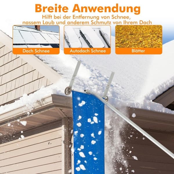 Snerive med 5-delt stang & aluminiumsramme & skridsikkert håndtag sølv