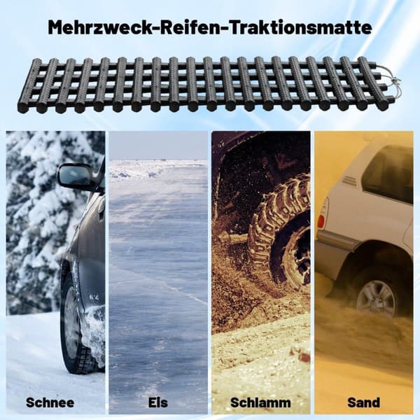 2-pack däck dragmattor med väska nödhjälpmedel svart 82 x 21 x 2,8 cm