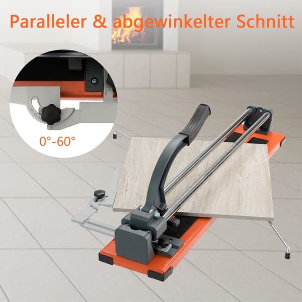 61cm Profesjonell Flisekutter 40,5cm Diagonal Porselensskjærer