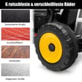 Miniatyrbilde 4 av 5: 12V barnetraktor med avtakbar tilhenger og fjernkontroll elektrisk lekebil svart