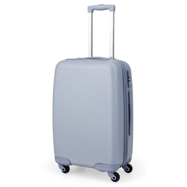 20" håndbagasjekoffert med spinnerhjul og TSA-lås PC-hardveske med klistremerke 38 x 22 x 57 cm Blå