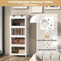 Miniatyrbild 5 av 5: Paket med 4 staplingslådor med lock & hjul & dörrar Vikbar förvaringslåda Plastlåda 210L