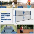Miniatyrbilde 4 av 5: Badmintonnett med stativ, fjerballnett høydejusterbar med 2 fjerboller og bæreveske 420 x 102 x 89-155 cm