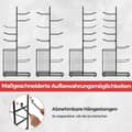 Miniatyrbillede 3 af 5: Kugleopbevaringsstativ med 7 niveauer med aftagelige hængestænger og øjenopbevaringskurv