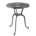 Miniatyrbilde 2 av 5: Bistrobord laget av støpt aluminium, værbestandig balkongbord med paraplyhull 61 x 61 x 71 cm kobberrød