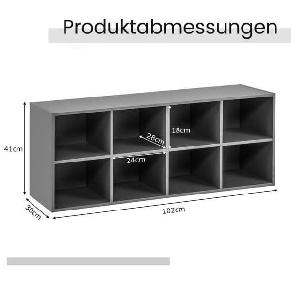Skobenk med sete skohylle laget av tre 230 kg bæreevne 102 x 30 x 41 cm grå