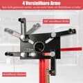 Miniatyrbilde 5 av 5: Motorstativ 340 kg motorløfter 360° roterbar med 4 justerbare armer motorholder for garasjer
