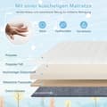 Miniatyrbilde 1 av 5: 3 i 1 sideseng reiseseng baby med madrass babyseng 6 rom høydejusterbar med oppbevaringskurv grå