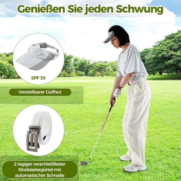 Komplet golfgavesæt til kvinder Golftilbehør Sæt med 3 golfbolde Golfgave i gaveæske