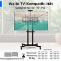 Miniatyrbild 3 av 5: Mobilt TV-ställ för 32-70 tums TV upp till 50 kg Justerbar TV-vagn med kamerahylla
