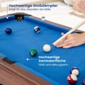 Miniatyrbilde 5 av 5: Biljardbord av tre med 2 køer 2 kritt &amp; Trekant &amp; Pensel biljardbord bord biljard blå