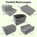 Miniatyrbilde 3 av 5: 5 STK. Skumbyggeklosser Kjempebyggeklosser med kulegrop Store byggeklosser for å løpe rundt Grey