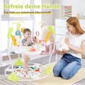 Miniatyrbillede 2 af 5: Baby Sky Jumperoo med justerbare højder & legetøj & spilledåse Baby Walker Gul