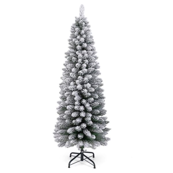 Kunstig juletreblyant 150 cm juletre med snøgrønn