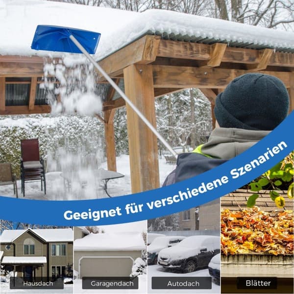 Taksnørydder med hjul og plast snøskjær tak snørydder snøskuffe