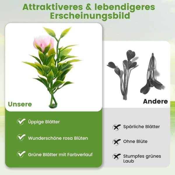 Sæt med 2 buksbomkugler, UV-bestandige dekorative kugler, topiær kunstig plante, dekorativ plante, diameter 37 cm