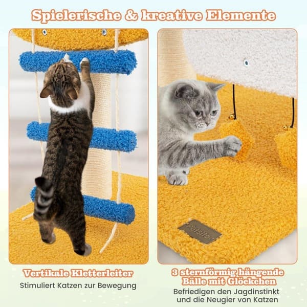 Kattskrapstolpe med helikopterplattform & skrapstolpe & hoppplattformskrapstolpe