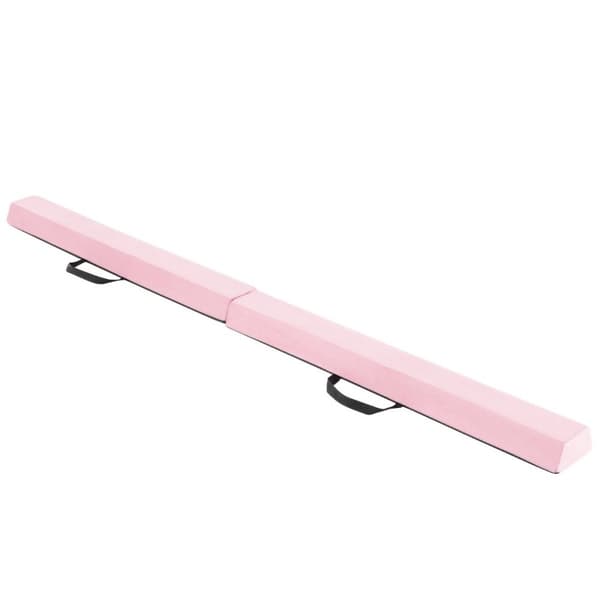 210 cm balansebjelke gymnastikkbjelke sammenleggbar gymnastikkbjelke sklisikker balansebjelke opptil 73 kg rosa