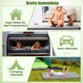 Miniatyrbild 4 av 5: Memory foam campingmadrass med vattentät beläggning 188 x 78 x 6,5 cm grå
