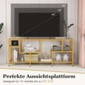 Pikkukuva 5 / 5: TV-kaappi TV-pöytä televisioille jopa 65 tuumaa TV-pöytä kultaa 147 x 40 x 62 cm